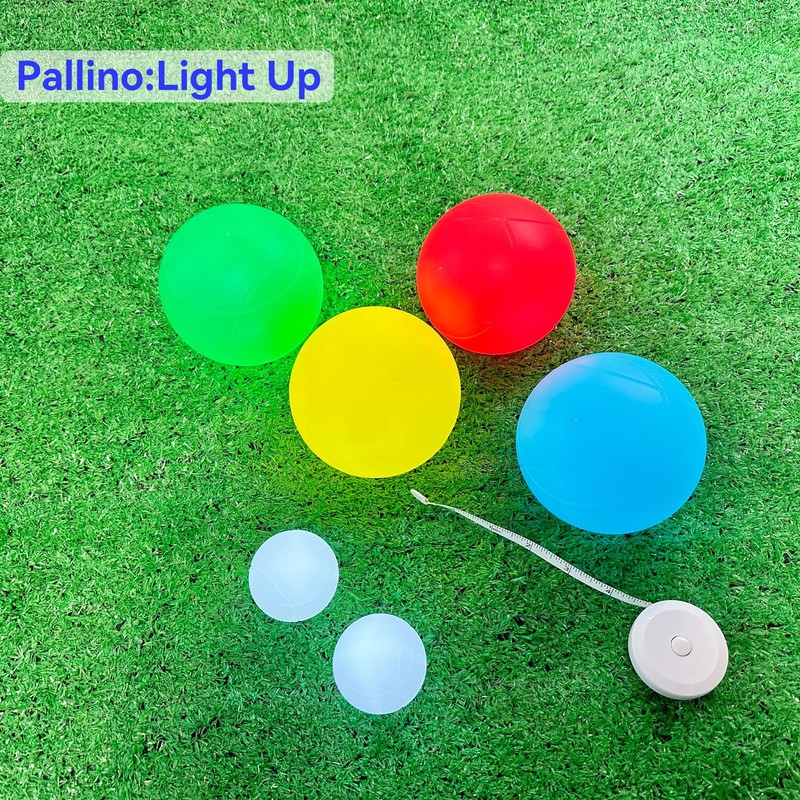 OUTOSS-LED Pallino for Light Up Bocce Ball Game,Size-50mm (2In.),Including Measuring