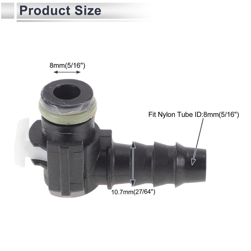 X AUTOHAUX 5/16" Fuel Line Quick Connector ID Hose for