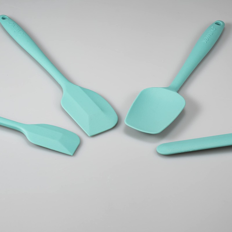 Juego de 4 espátulas de silicona flexibles, resistentes al calor,