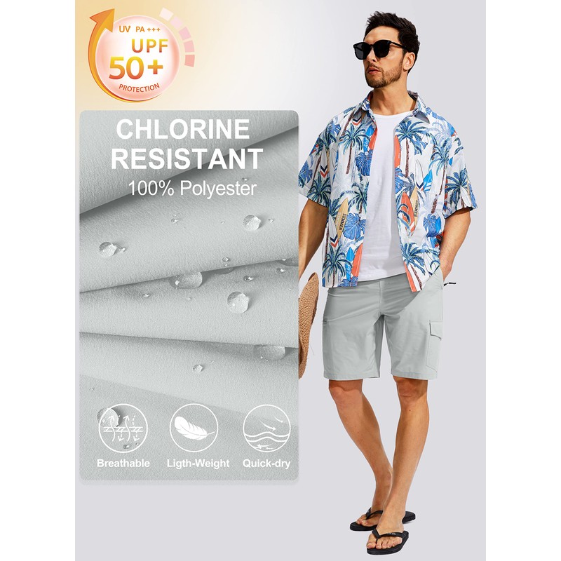 Kayrth Men's Swim Trunks Quick Dry Board Shorts with 5
