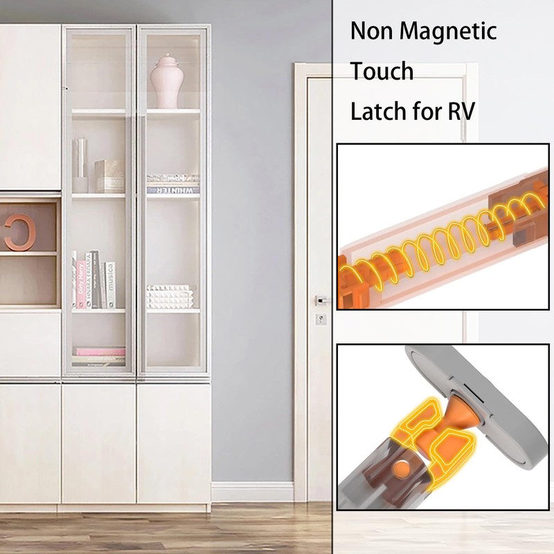 4 Pack Push to Open Door Catches, Push to Open