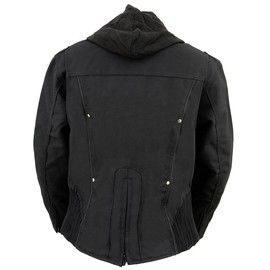Milwaukee Leather Women's Textile Motorcycle Riders Jacket with Hoodie - Year Round Wear - Large - Large