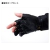 DAIWA 08303182 Tournament Gloves, 3 Cuts, Black, L