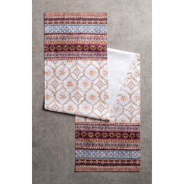 Maison d' Hermine Fair Isle Tischläufer aus 100% Baumwolle für Partys | Abendessen | Feiertage | Küche | Thanksgiving/Weihnachten (50 cm x 150 cm)
