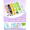 6 Pack Box Cutter Retractable, Sharp Utility Knife Retractable, Cute