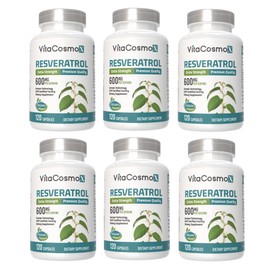 VitaCosmoX VitaCosmo Trans Resveratrol 600mg, 6 units, 120 tablets / VitaCosmoX 비타코스모 트랜스 레스베라트롤 600mg, 6개, 120정