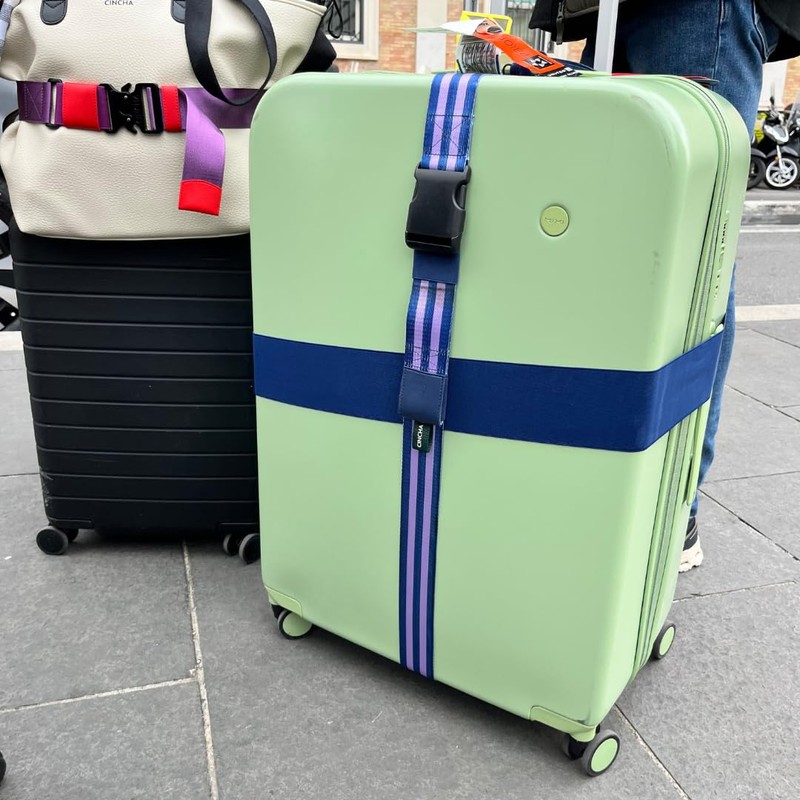 Cincha Travel Adjustable Luggage Strap, Fits Carry-On and Checked Bags,