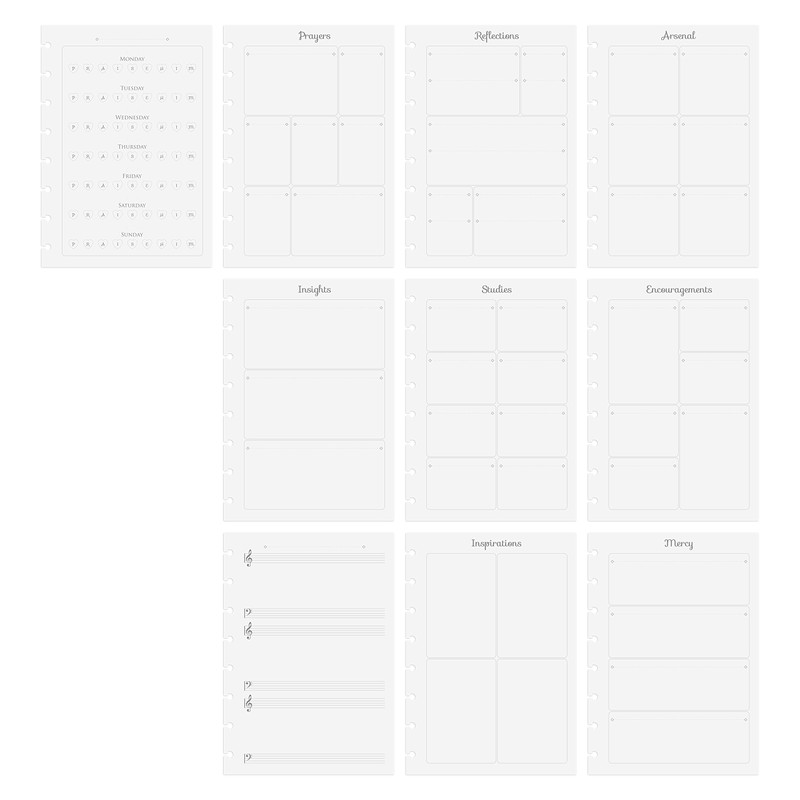 Discagenda Prayer Journal Discbound A5 (Gold Discs)