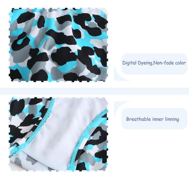 Girls Two Piece Swimsuits Bikini Bathing Suit Hawaiian Ruffle Swimwear