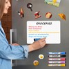 Magnetic Whiteboard for Fridge, 4-Pack Dry Erase Boards (12×8 in)