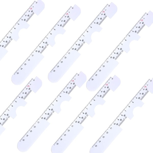 12 Pcs Pupillary Distance Ruler Plastic Optical Ruler Distance Measuring