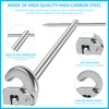Basin Wrench,Adjustable Tap Spanner | Heavy-Duty Adjustable Wrench Tool for