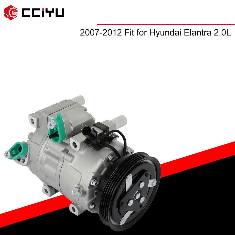 cciyu Air Conditioning Compressor 2007-2012 Fit for Hyundai Elantra 2.0L