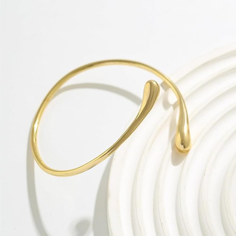 Arm Cuff Bracelet for Women 18K Gold Plated Arm Cuff