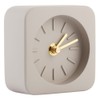 GEEKCOOK Simple Square Cement Desk Clock for Office Home Living