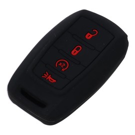 2PCS Black Silicone Remote Key Fob Cover Protector, 4 Buttons Silicone Key Fob Cover Case Protector Holder Fit for 2019-2020 RAM 1500