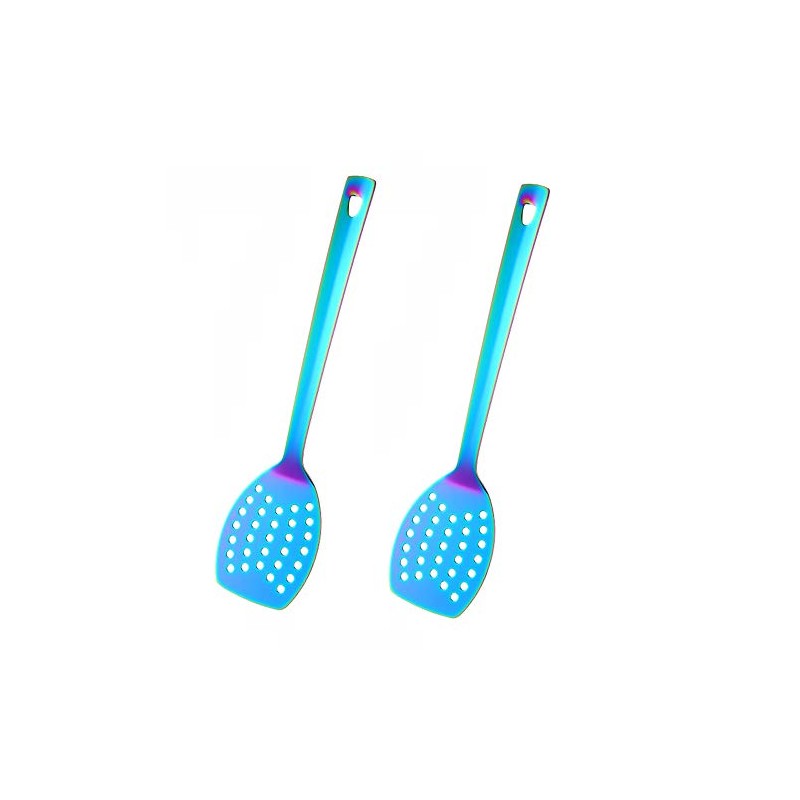 SBOMHS Spatula Stainless Steel 2 Pieces Spatula for Kitchen Roasting