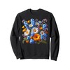 Daisies, Forget-Me-Nots, Marigolds Bouquet Shapes Mania Sweatshirt