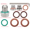 Dsnaduo M14.1-1.25 x 15mm Oversize Piggyback Oil Drain Plug, Stainless