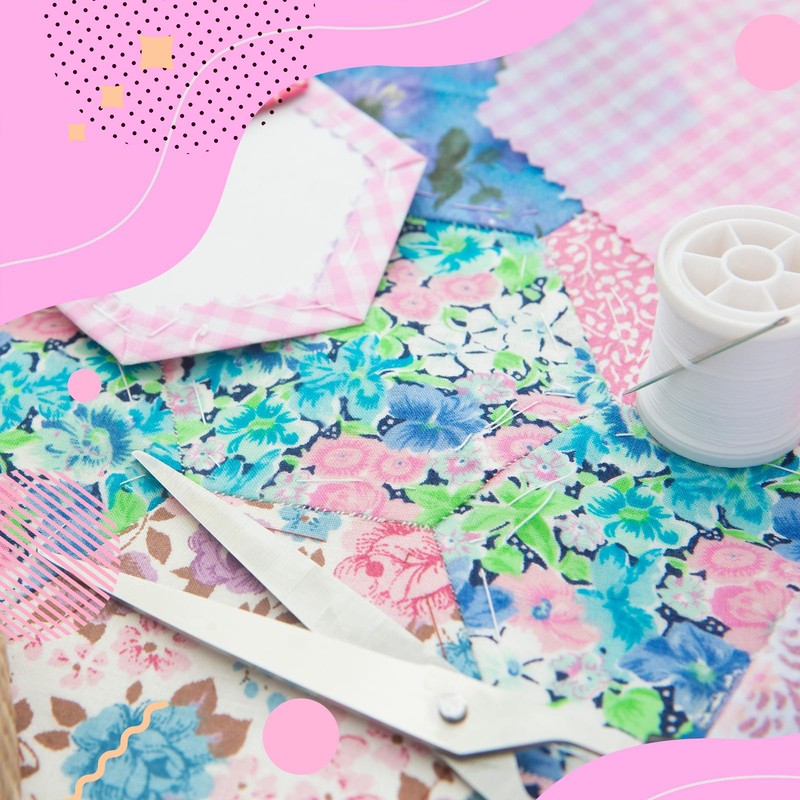 YSUY 7PCS Fat Quarters Fabric Bundles, 20"x20" Precut Quilting Cotton