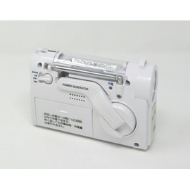 手回し充電AM/FMラジオライト　KDR-107W