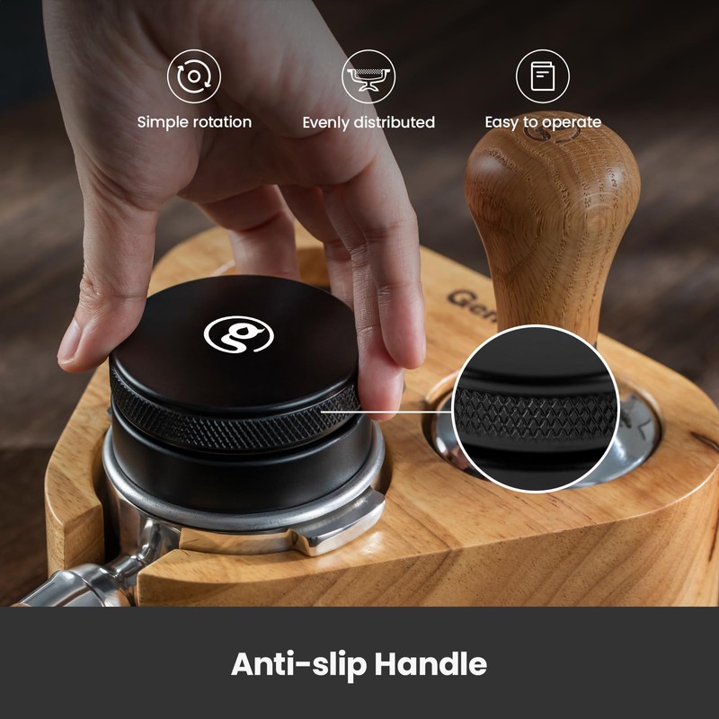 Gemilai 58mm Coffee Distributor, Espresso Coffee Tamper, Professional Coffee Leveling