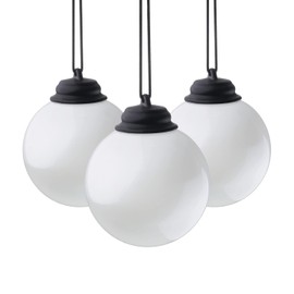 Xodus Innovations WP400-3 Battery Powered Summer Patio 5" Globe Light with Automatic On and Off, Pack of 3 White