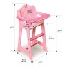 Badger Basket Toy Blossoms and Butterflies Doll High Chair Pretend
