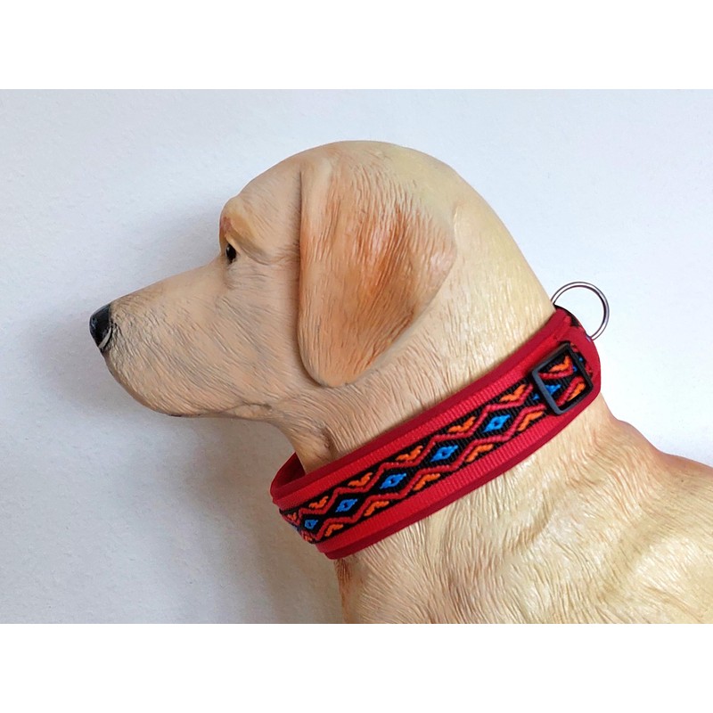 BUDDYPACK Dog Collar Extra Wide and Soft Padded for Small,