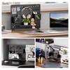 PEGZONE Clamp-on Desk Pegboard, Desk Organizer for Office Gaming Home,