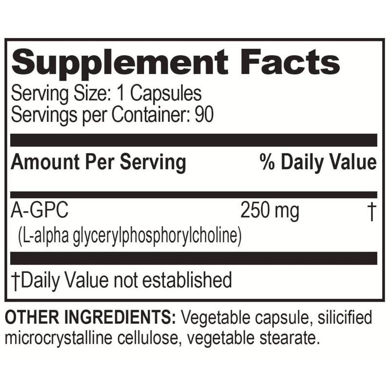 Brain Basics Ultra Alpha-GPC | 500 mg A-GPC | 90