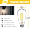 DAYBETTER 4 Pack Vintage LED Edison Bulbs, E26 Led Bulb