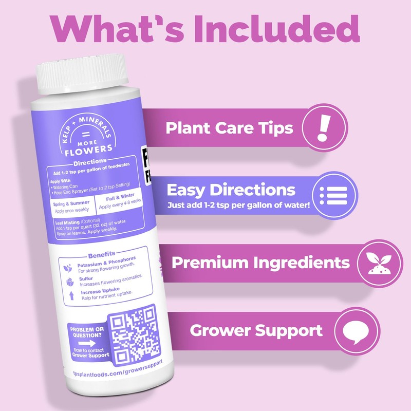 TPS NUTRIENTS Flower Fertilizer, Flowering Plant PK Bloom Booster, Liquid