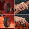 Egnaro Silicone Ring Men 1/4/5/6/7 Multipack of Breathable Mens Silicone