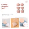 Healvian Cosmetic Powder Puff Set of 6 Dual-Use Wet and