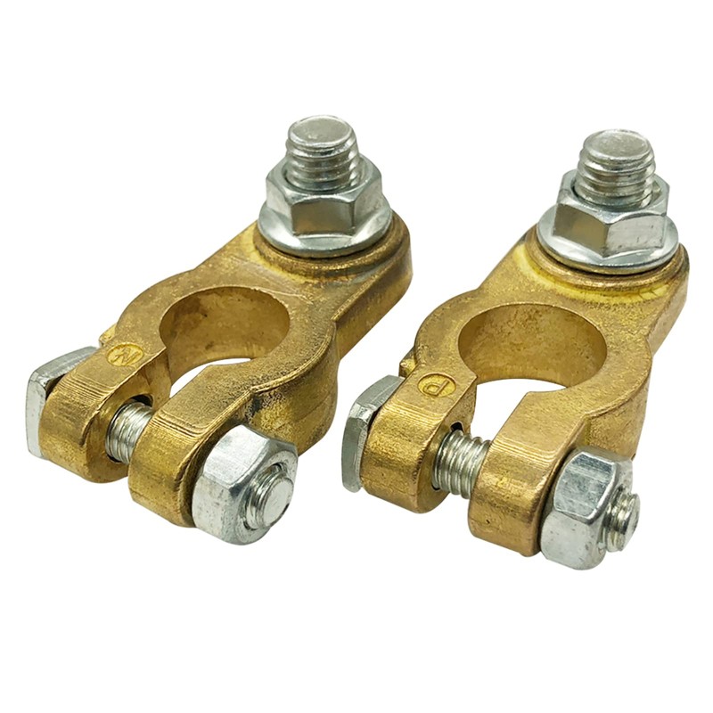 Ampper Brass Battery Terminal Connectors, Top Post Battery Terminals Connector