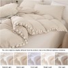 Bedbay Beige Comforter Set King Size Boho Aesthetic Bedding Set