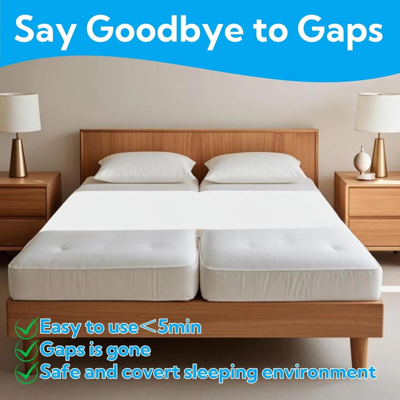 WHXZNJGN Bed Bridge Twin to King, Extra Long Bed Converter