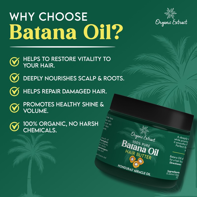 ORGANIC EXTRACT Batana Oil Hair Butter - 4 fl oz