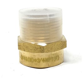 G Thread (Metric BSPP) Male to NPT Thread Female Pipe Fitting Adapter - Lead-Free Adapter (3/4 inch)