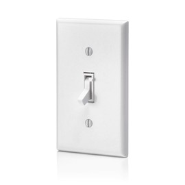 Leviton Toggle Slide Dimmer Switch for Magnetic Low Voltage, LED, Halogen and Incandescent Bulbs, TSM10-1LW, White