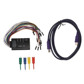Logic Analyzer USB 16 Channel 100M Maximum Sampling Rate with Continuous +/‑50V ESD Protection