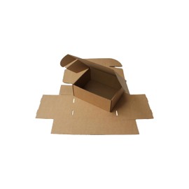 Trojan Packaging 250×200×100mm (10"x8"x4") Small Parcel Postal Boxes, Corrugated Cardboard Boxes for E commerce, Posting, Brown Mailing Postage Shipping Box for Small Business or Gift (50 pack)