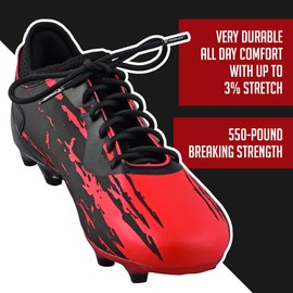 IRONLACE - Paracord 550 Laces Type III, Heavy-Duty, Universal Boot & Shoe Laces, Stretchable Nylon, 550-Pound Breaking Strength, 9/64 Inch (3.5mm) Tip Diameter