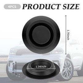 4PCS Round Car Floor Drain Plug,Rubber Plugs OEM 55177482AA for Water&Dust Resistant,Professional Car Accessories Compatible with Jeep Grand Cherokee Wrangler Dodge Caliber Durango