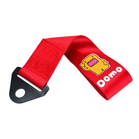 JDM DOMO Red Racing Drift Rally Car Tow Towing Strap Belt Hook Universal x1
