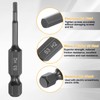 HARFINGTON 2pcs Flat Hex Head Drill Bit H2 (2mm) Magnetic