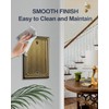 ZILLSEA 2-Pack Antique Brass Blank Wall Plates, No Device Blank