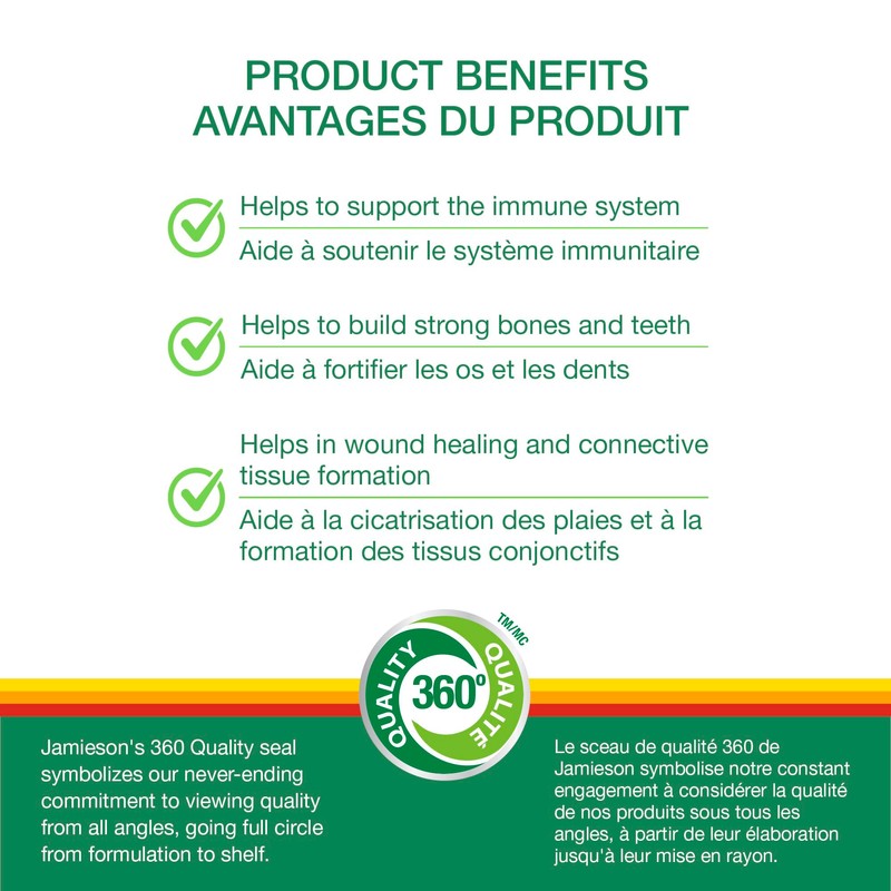 Jamieson Kids Vitamin C + D3 with Zinc Gummies 90