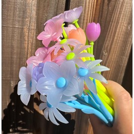 YYaaloa 32 pcs Color Changing Tulip Rose Flower Pens Novely Fun Gel Ink Pen Bulk for Birthday Party Favors School Classroom Office Girls Presents (Colored 32pcs)